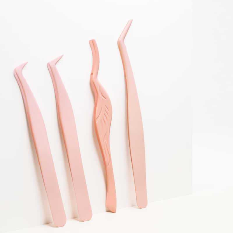 Tweezers for eyelashes, set