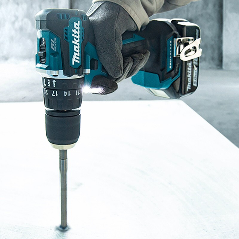 Muchi田 18V taladro eléctrico recargable de litio sin escobillas DHP487 recargable de diamantes de impacto metalúrgico