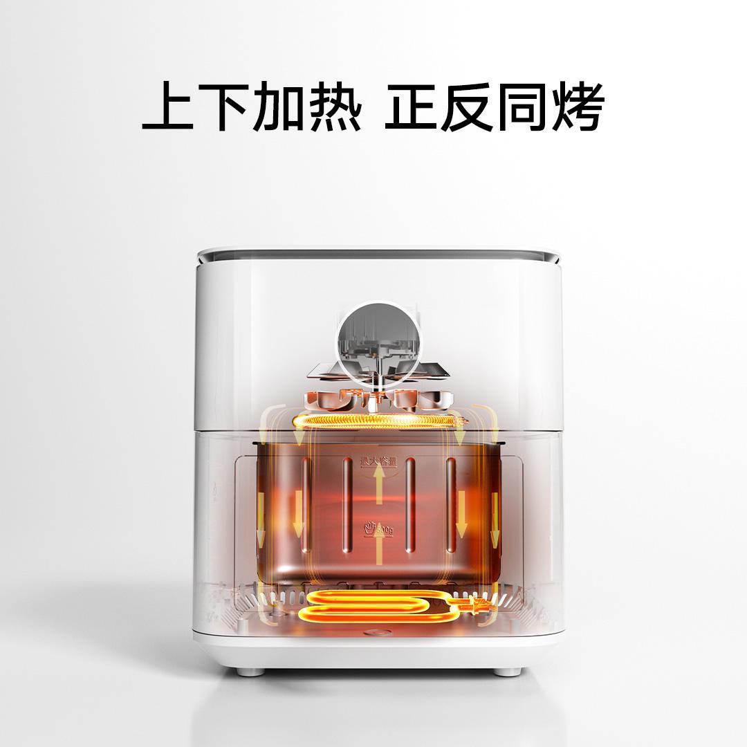 Air Fryer P1 6.5L Household Visual Double Heat Source No Flipping 6.5L Multifunctional Electric Fryer