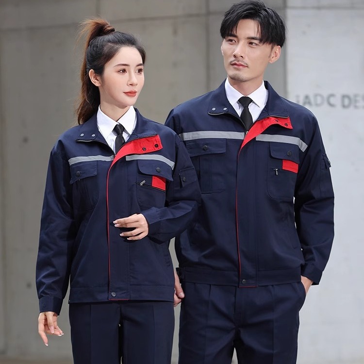 Trajes de trabajo de algodón masculino primavera y otoño grueso desgaste fábrica de ropa de protección laboral taller de soldadura personalizado