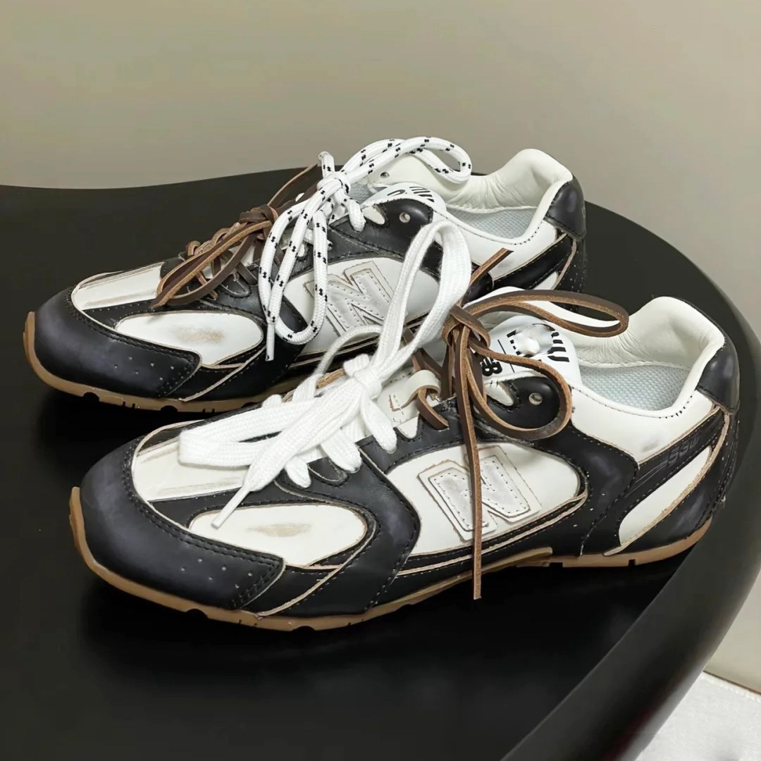 High-Quality Miu Nb530 Thin-Soled Shoes, Retro Lightweight College-Style Girls' Shoes, Casual Versatile Sneakers