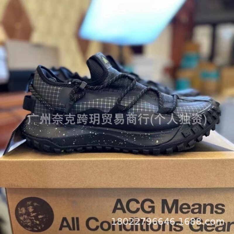 Pure Original Acg Outdoor Hiking Shoes, Non-Slip, Waterproof, Reflective, Functional, Cross-Country Running Shoes for Men and Women, Durable, Low-Top
