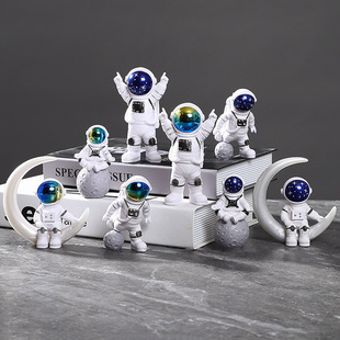 Astronaut Desktop Small Astronaut Model Creative Birthday Study Decoration Home Living Room Car Decorations