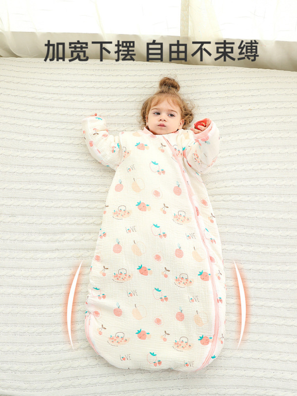 婴儿睡袋春秋冬款恒温新生宝宝一体式防踢被四季通用防惊跳睡袋|undefined