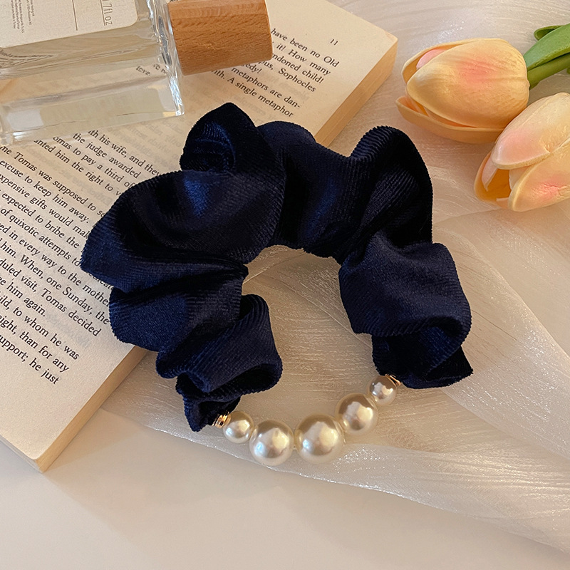 Satín anillo de cabello de intestino grueso femenino coreano de alto nivel retro sensación de cabello de cabello de cinta de goma almohada de cabello adornos de cabello