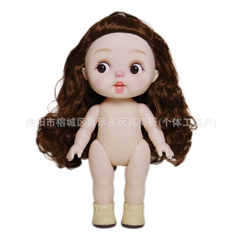 귀여운 우유 모에 26CM 인형 비닐 몸 몸 몸 알몸 인형 소녀 놀이 홈 생일 선물 장난감