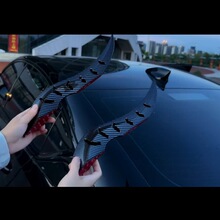 新款龙角汽车装饰车顶饰品碳纤维水转印扰流鳍适用多种车型