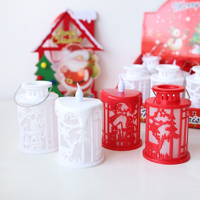 Halloween decoración LED vela luz nuevo regalo de Navidad pequeño caballo barra de luz fantasma festival atmósfera accesorios de diseño