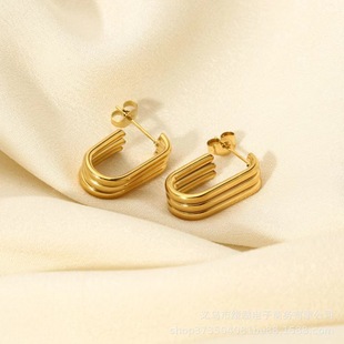 European and American Trendy Fashion Atmospheric Classy Classy Versatile Earrings