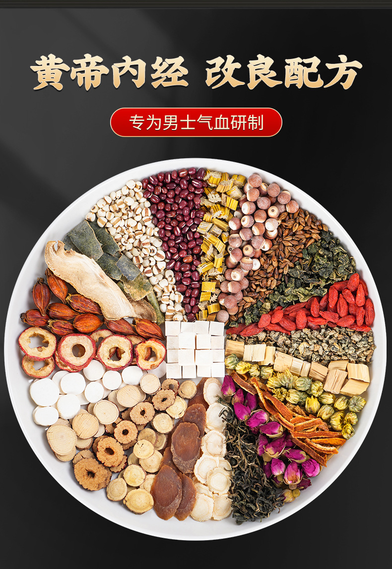 Eight Treasure Tea Ba Bao Cha Herbal Blend for Men 30g x 10 Bags Whole Ingredient Cold Brew specifications