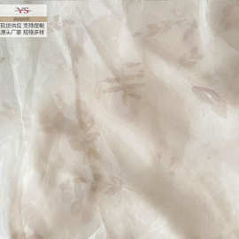 厂家直销 新款汉服印花布料连衣裙全涤染色工艺春夏服装面料扎染