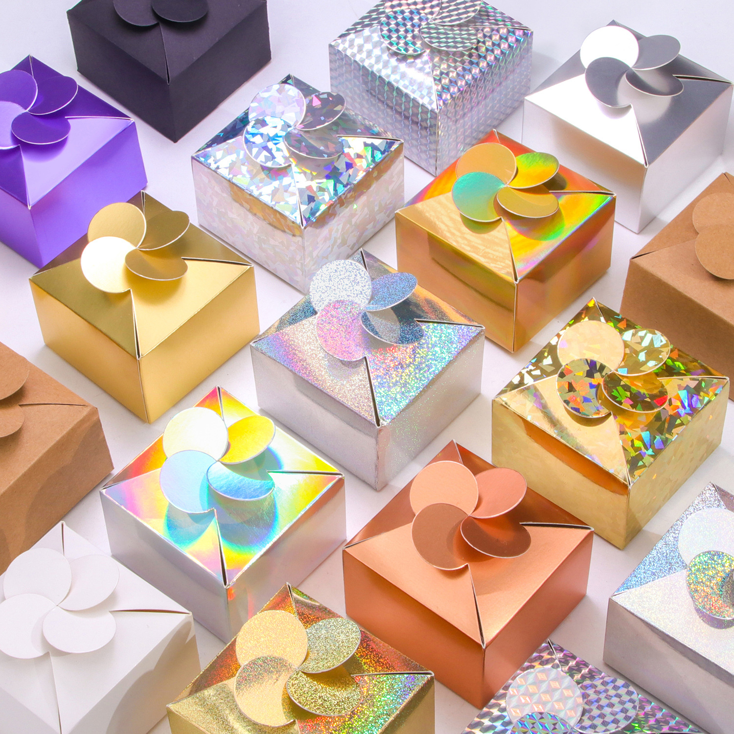13g Weight Gift Box Event & Party Supplies 1 Piece Quantity Holiday, Wedding, Party Occasion Wedding Festival Solid Color Pattern Wedding Solid Color Paper Holiday Wedding Party Gift Box Gift Wrapping Supplies 1