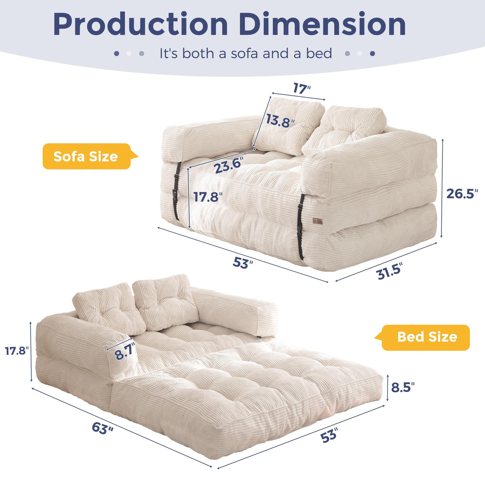 Amazon vacío compresión sofá 2 en 1 sofá cama plegable sala de estar tatami sofá perezoso