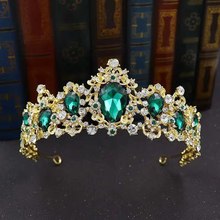 欧式复古巴洛克新娘结婚时尚皇冠发饰婚庆宴会婚纱礼服摄影配饰