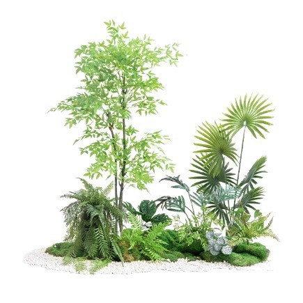 假绿植园林造景露营风装饰草树阳台植物服装店装饰组合花楼梯绿植|undefined