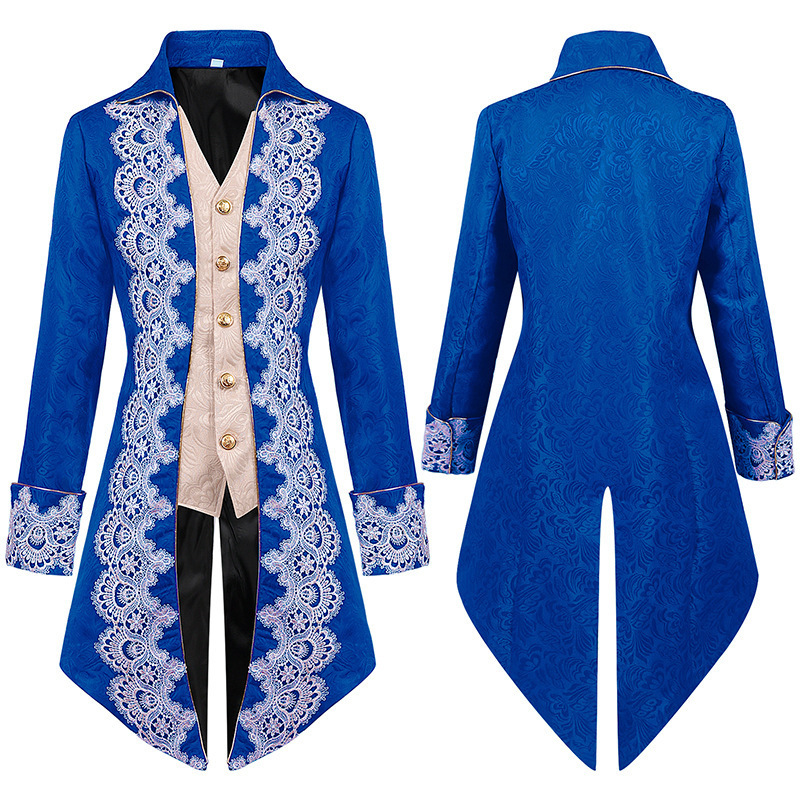 Amazon メンズ スチームパンク 中世ジャケット ゴシック ヴィクトリア朝時代 フロック コート 制服|undefined
