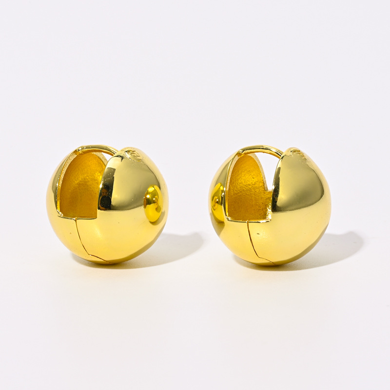 Simple Style Geometric Copper Ear Studs Plating Copper Earrings