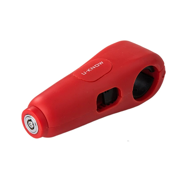 Red [with alarm] handlebar lock