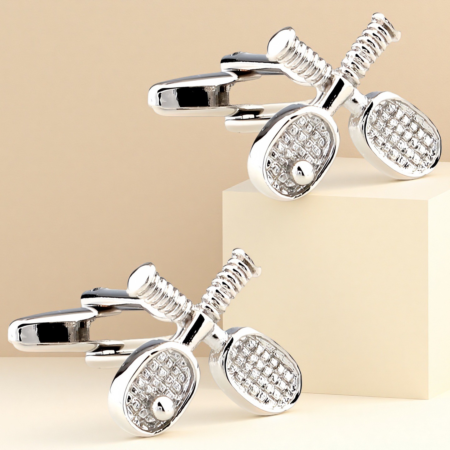 Special Sale Sports Series Tennis Rack Men's Cuffs French Shirt Cufflinks Cufflinks TZG00447