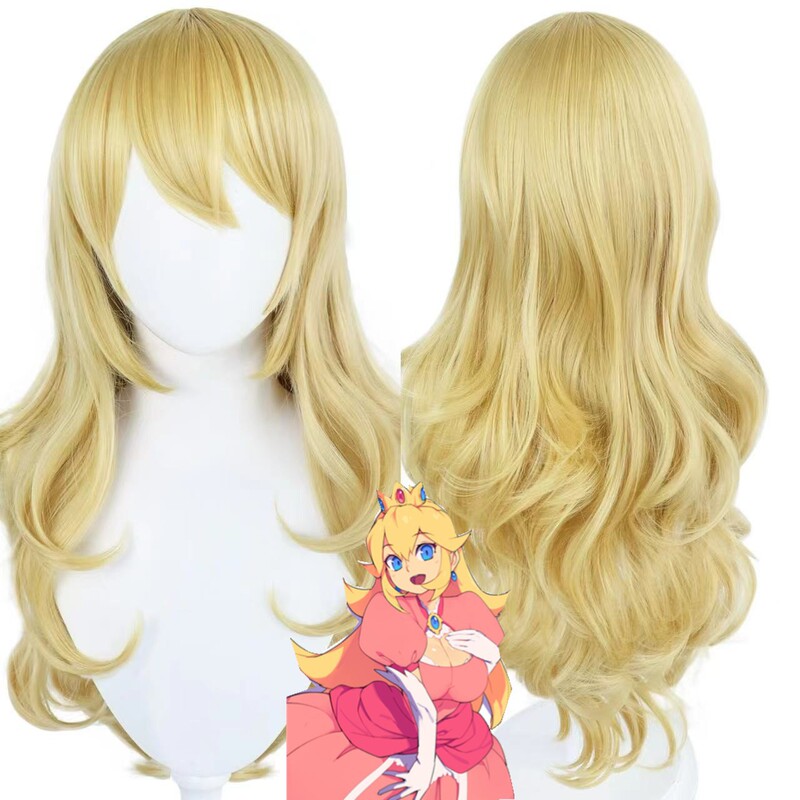 [Xi Hui] Super Mary Princess cos Animation Wig Simulation Scalp cosplay Factory Outlet