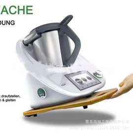 木制滑动摆放托盘咖啡机移动托盘跨境新品滑动架竹木料理机底座