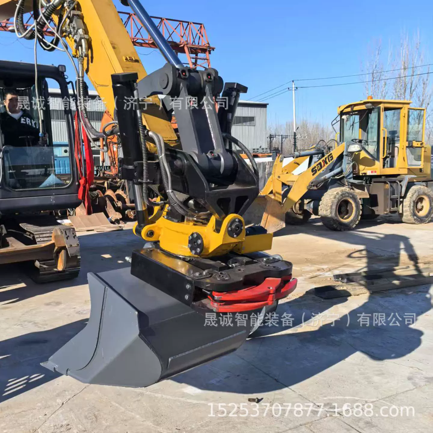 多功能液压旋转手腕360度旋转式液压手腕勾机破碎锤转换设备