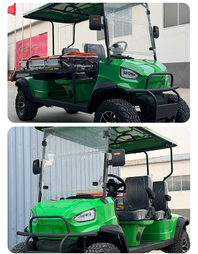 Electric Golf Cart, Golf Course Special Vehicle, Four-Wheel 2-Seat Stretcher, Scenic Spot Sightseeing Vehicle, B&B Shuttle Vehicle, Sightseeing Vehicle