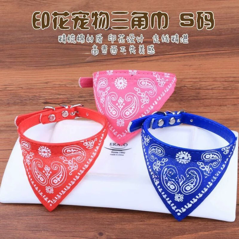 Треугольный шарф для кошек и собак, карман для слюны, квадратный шарф, ошейник, товары для домашних животных, регулируемый шарф для собак среднего размера.
