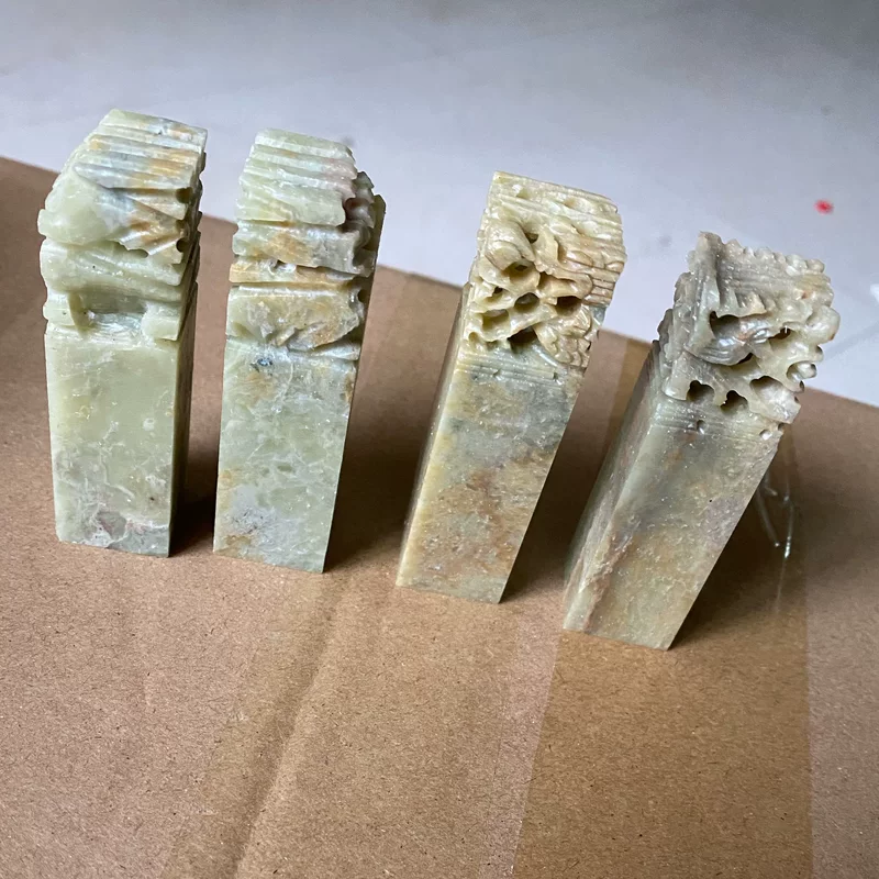 Печатка для практики, 2×2×7 см, дракон и феникс, лев