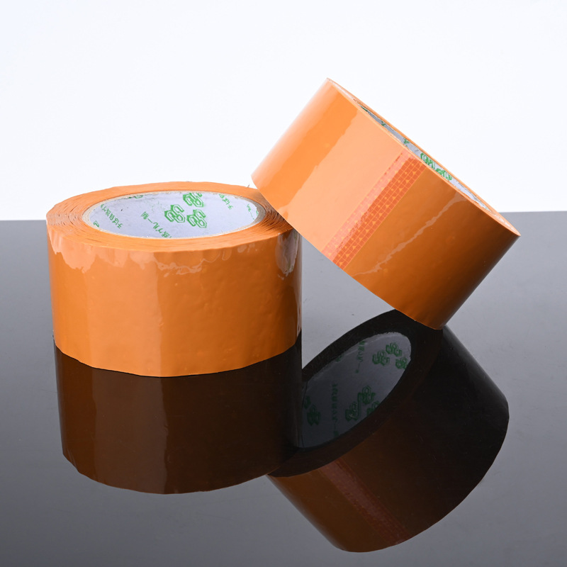 Cinta transparente gruesa de 6cm de ancho, paquete de rollo grande de comercio electrónico expreso, sellado de alta viscosidad, facturación beige, le deseo un pedido explosivo