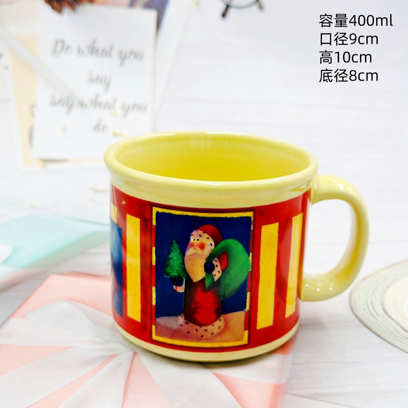 クリスマスセール中！陶器製マグカップ、DIYデザイン、面白い形のコーヒーカップ、ホリデーギフト、クリスマスカップ|undefined