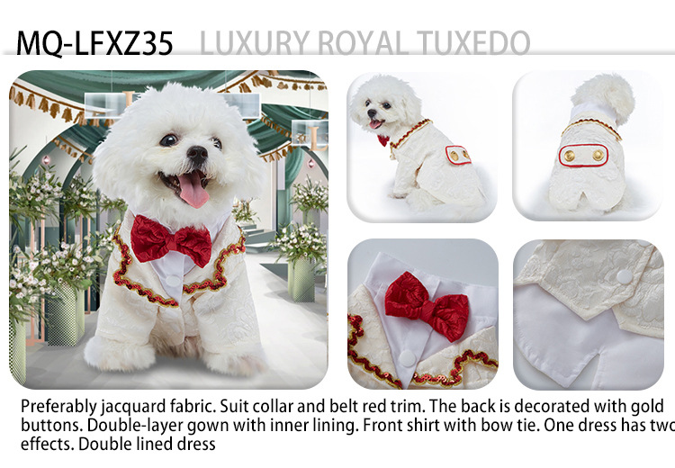 Formel hundeskjorte med slips til bryllup og jul_voghion.com