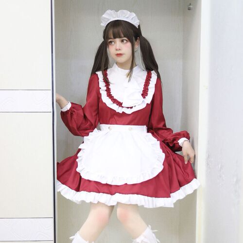 Original cross-border Amazon LOLITA luxury British maid costume long-sleeved maid costume COSPLAY