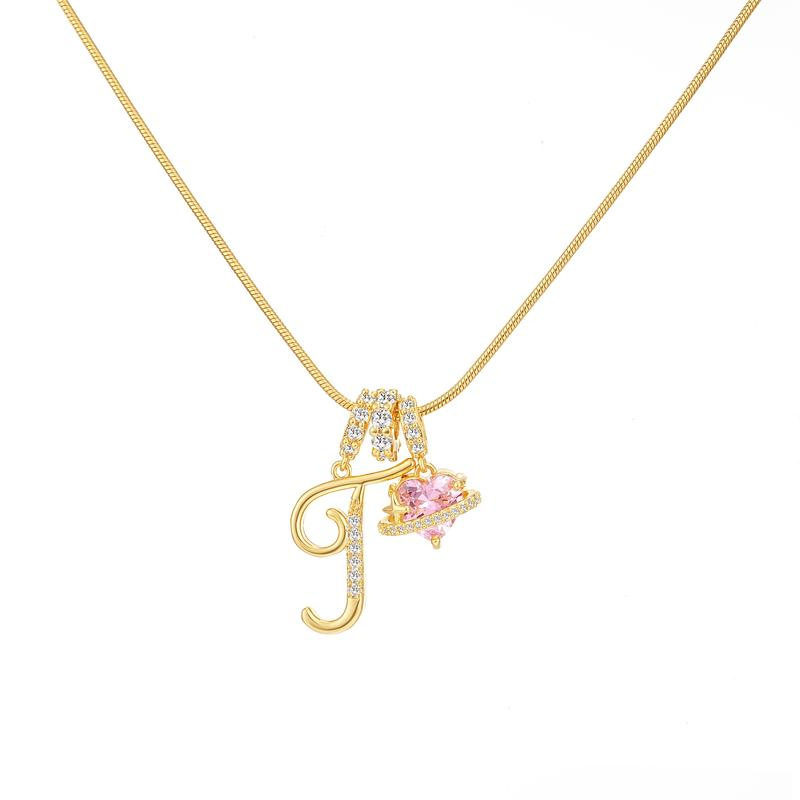 クロスボーダー tk 人気のドーパミンガール 26 レターネックレスステンレス鋼チェーン 22k リアルゴールドメッキ|undefined