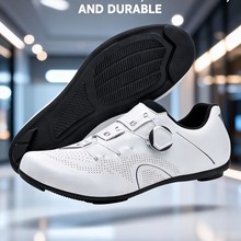 男女自行车鞋平底山地车鞋防滑橡胶高速公路自行车运动鞋赛车无鞋