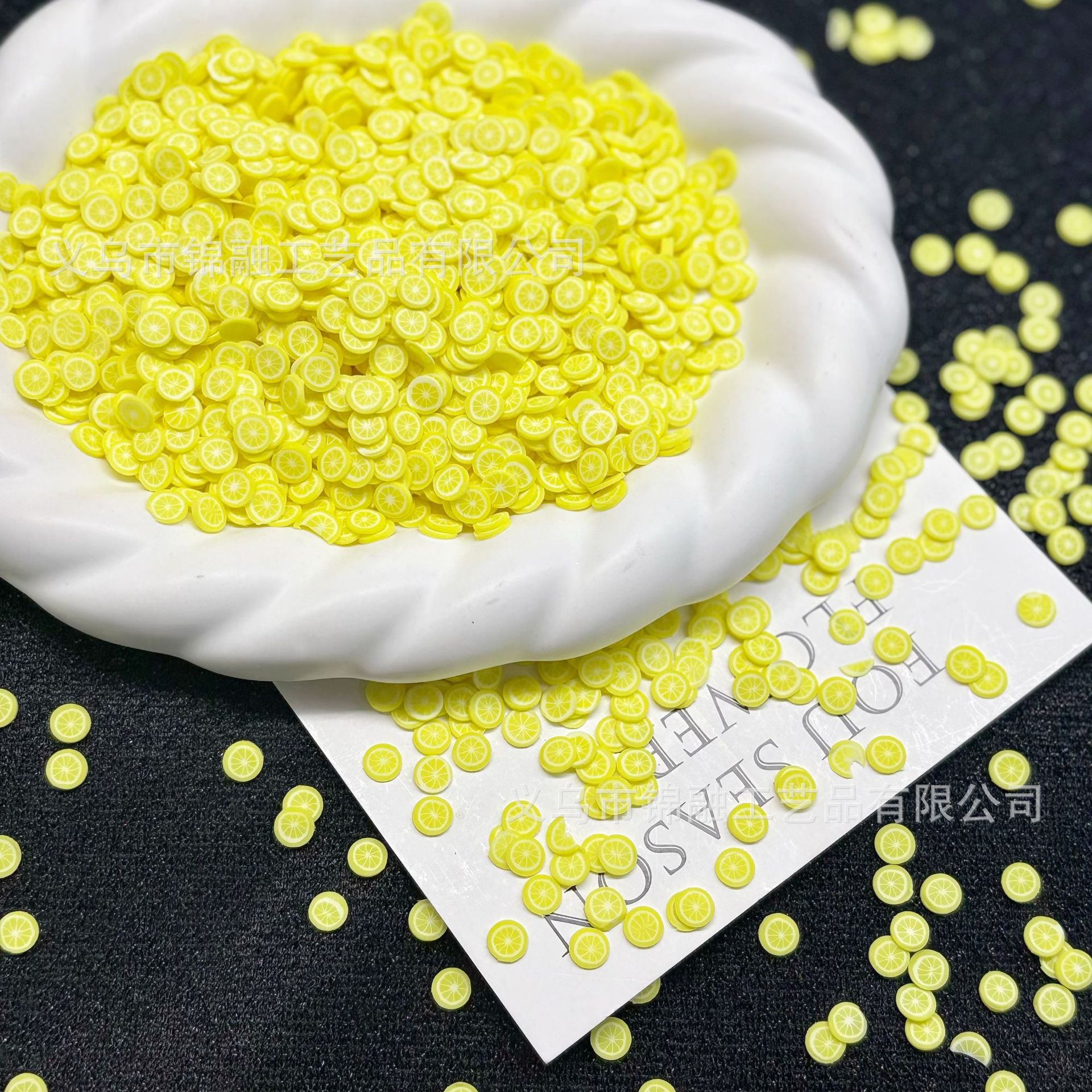 Lemon soft clay slices (small)