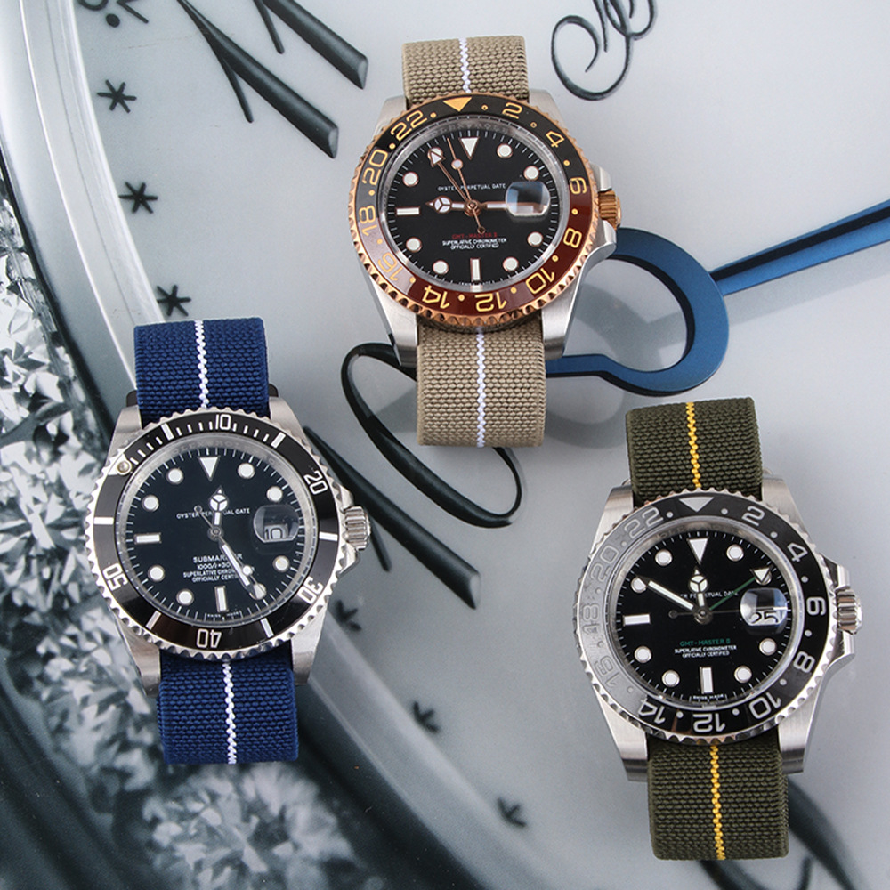 Nylon Strap Canvas Watch Strap Men's Original Accessories Bracelet Women's Suitable Xiaomi Substitute Seiko Wristband Accessories