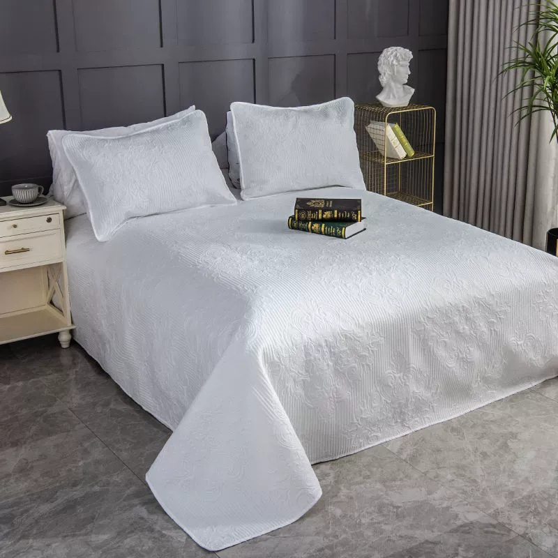 Весеннее и летнее покрытие кровати белые простыни одноцветные четыре сезона утолщенные татами