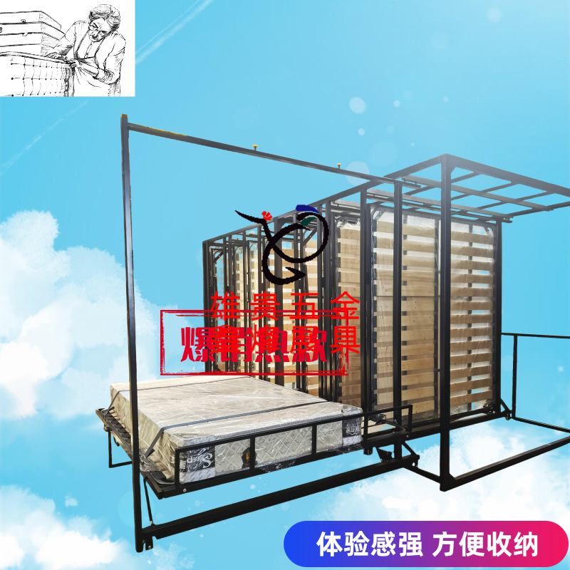 铁架子席梦思弹簧床垫 软棕垫海绵床垫展示架 床垫架排骨架展示架