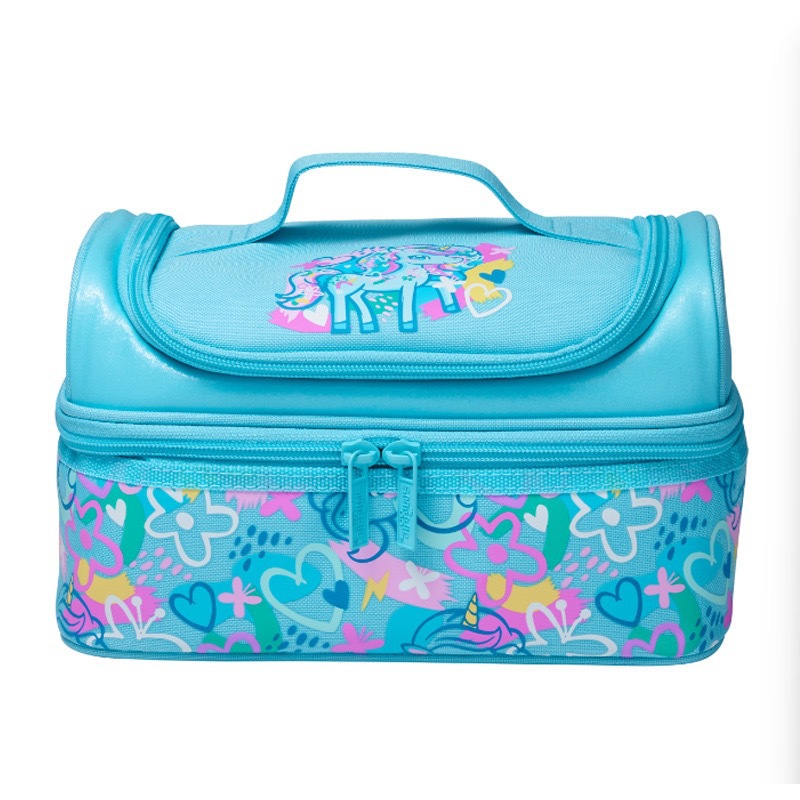 Australia Smiggle paquete de comidas de doble capa para estudiantes de primaria y secundaria paquete de almuerzo para niños paquete de almuerzo para estudiantes bolsa de almacenamiento de paquetes de hielo para el bento