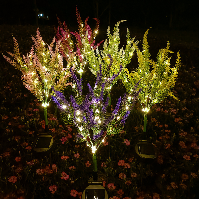 LED Solar Lavender Garden Light 1