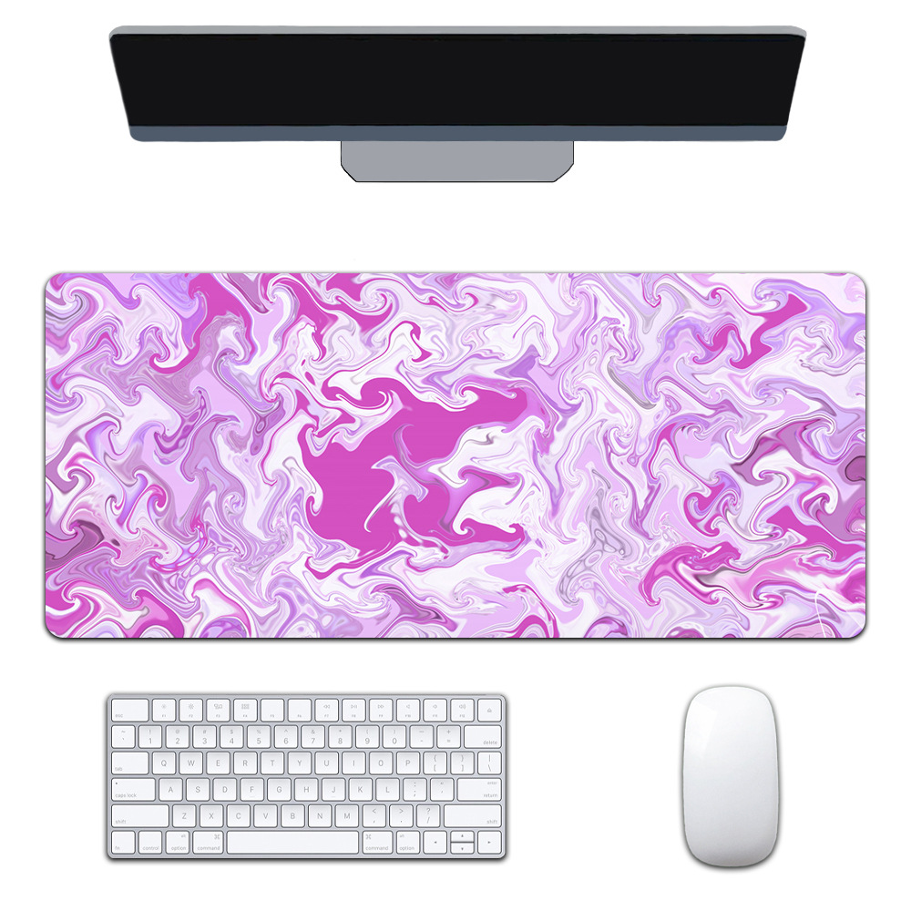 Mapa de calor transfronterizo extra-grande juego engrosado Oficina abstracto viento fluido colorido expansión corrugado mouse pad patrón personalizable