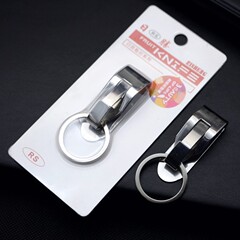 Japanese-style 8805 stainless steel keychain, single ring lock buckle, high-end leather belt buckle, men's vintage waist-mounted keychain