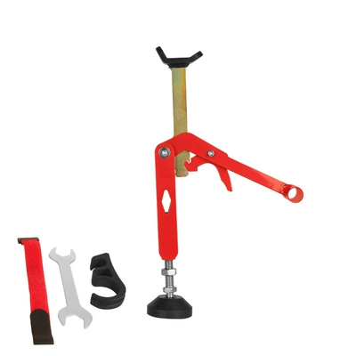 Upgraded Foldable Portable Frame Widened Handle Thickened Non-slip Rubber All-inclusive Top Head Multi-color Optional (Motorcycle frame) - 02-portable-starter-red-ktjqc-090201