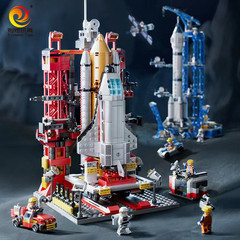 兼容樂高航天飛機積木小顆粒科教學拼裝益智模型玩具大號禮品擺件