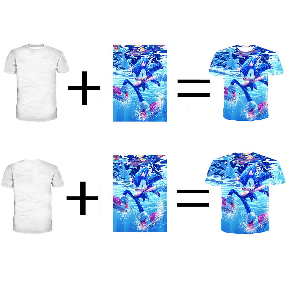 2024 verano popular anime Tokyo Ghoul anime periféricos de animación impresión digital camiseta hermosa manga corta para niños