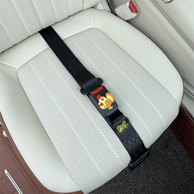 Car seat belt, Driving and Riding Safety Belt Fixed - three-point-anti-strangle-safety-belt-black-youji