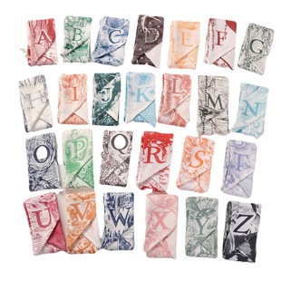 Bow Thin All-match Silk Scarf Holiday Accompanying Ceremony 26 Letters Tie Hair Belt Ribbon Decoration Tie Gift Box Ribbon