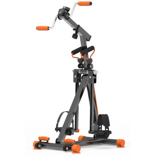 Blue Table Teeth Medical Folding Simple Bicycle Mini Exercise Bike Portable Hand Foot Pedal Exercise Machine
