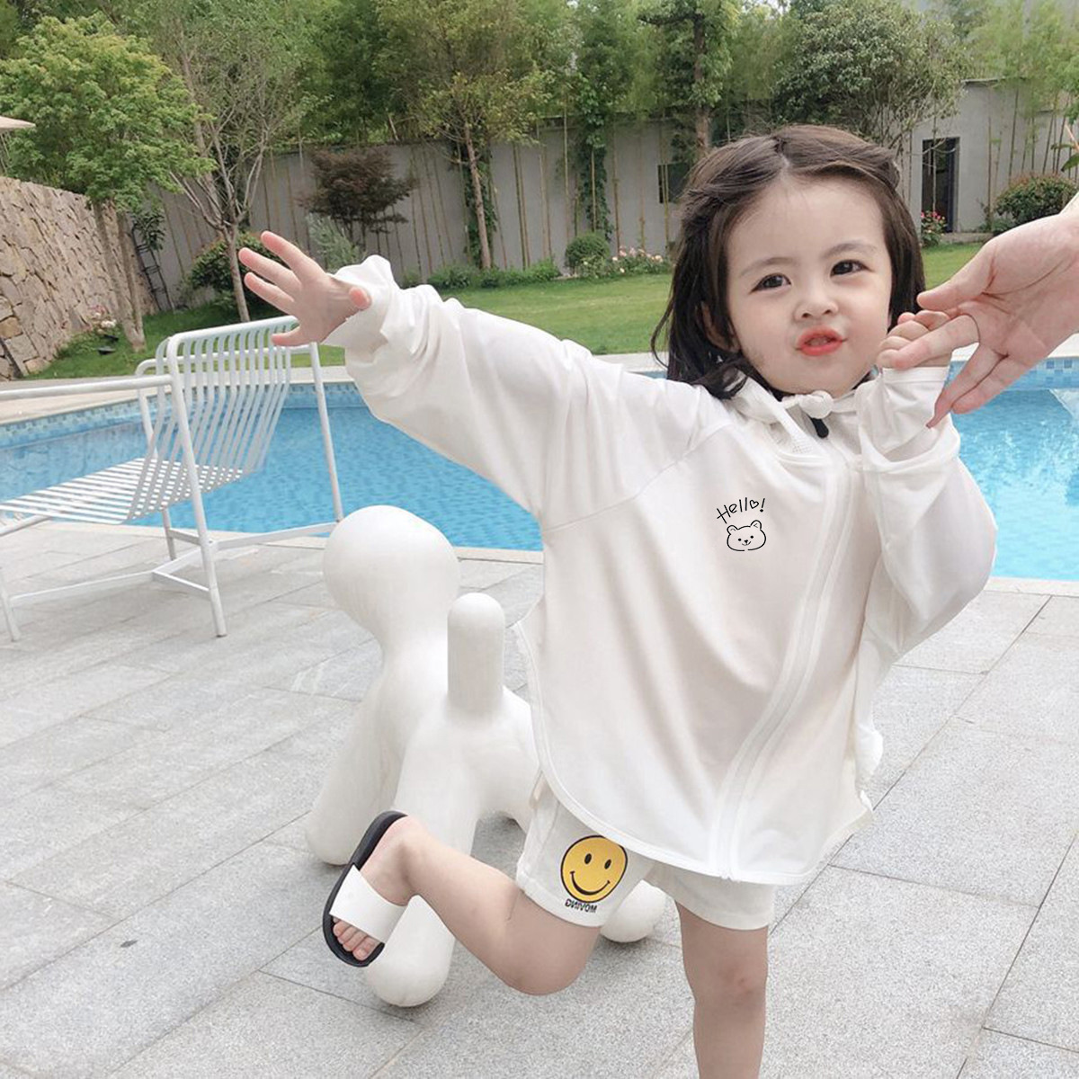 Summer unisex children's ice silk sun protective clothing Korean style girls' sun protective suit UV protection loose breathable parent-child outerwear